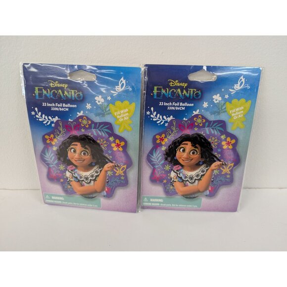 Set 2 Disney Encanto 33" Foil Balloon Helium Or Air Fill Birthday Party Supplies - Picture 1 of 3